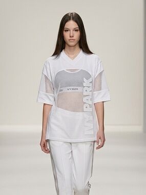 ADIDASxIVY PARK White Mesh Jersey (Unisex)-Size M-New without tag